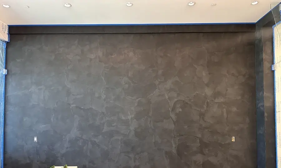 Law office feature wall in progress, master's work, USA